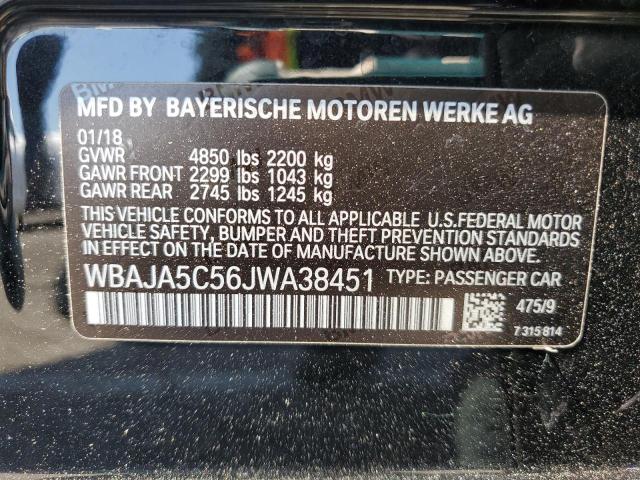 WBAJA5C56JWA38451 BMW 530 I