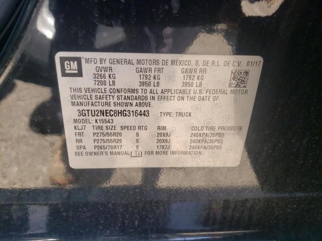 3GTU2NEC8HG316443 GMC Sierra K1500 Slt