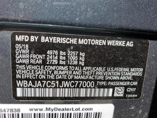 WBAJA7C51JWC77000 BMW 530 XI
