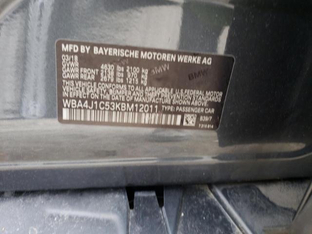 WBA4J1C53KBM12011 BMW 430i Gran Coupe