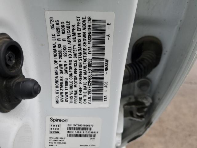 19XFC2F63LE018092 Honda Civic Lx