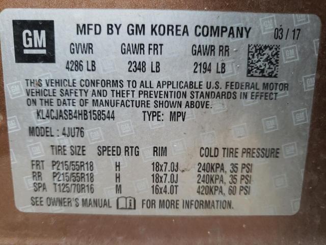 KL4CJASB4HB158544 Buick Encore Preferred