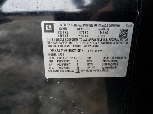 2GKALMEK0G6210813 GMC Terrain Sle