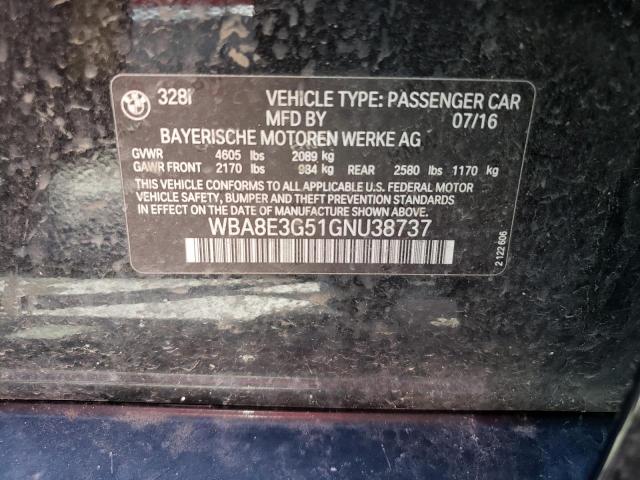 WBA8E3G51GNU38737 BMW 328 Xi Sulev