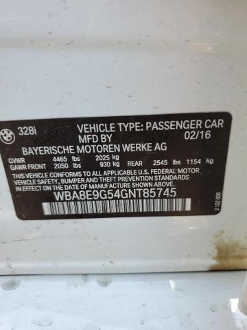 WBA8E9G54GNT85745 BMW 328 I Sulev