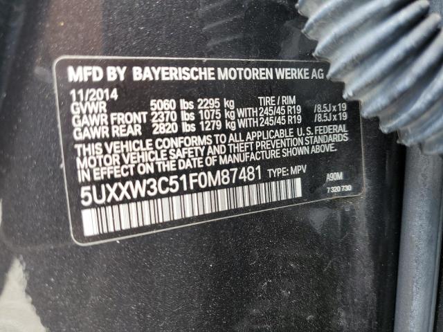 5UXXW3C51F0M87481 BMW X4 Xdrive28i