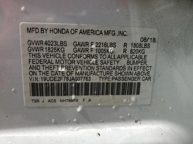 19UDE2F78JA007763 Acura Ilx Premium Tech