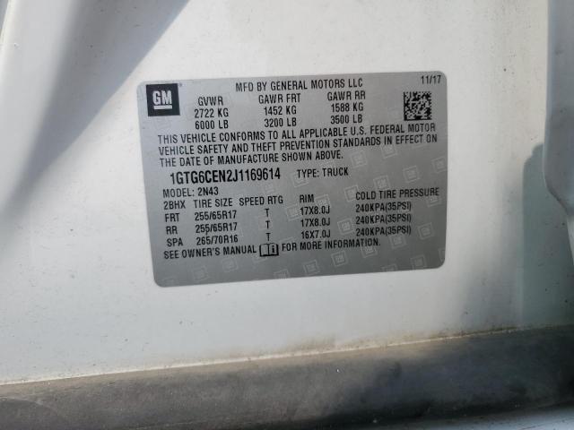 1GTG6CEN2J1169614 GMC CANYON SLE