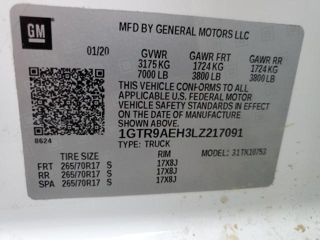 1GTR9AEH3LZ217091 GMC Sierra K1500