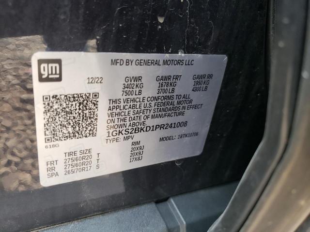 1GKS2BKD1PR241008 GMC YUKON SLT