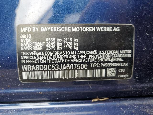 WBA8D9C53JA607506 BMW 330 XI