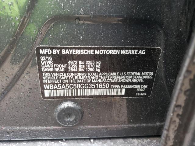 WBA5A5C58GG351650 BMW 528 I