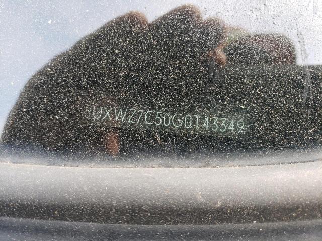 5UXWZ7C50G0T43349 BMW X3 Sdrive28i