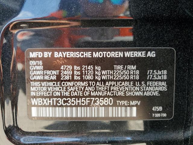 WBXHT3C35H5F73580 BMW X1 Xdrive28i