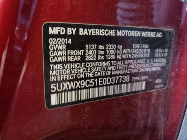 5UXWX9C51E0D37738 BMW X3 Xdrive28i