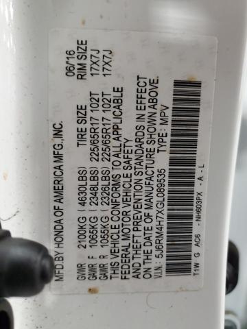 5J6RM4H7XGL089535 Honda CR-V EXL