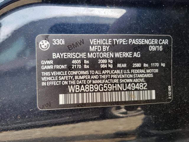 WBA8B9G59HNU49482 BMW 330 I