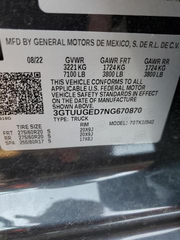 3GTUUGED7NG670870 GMC Sierra K1500 Denali