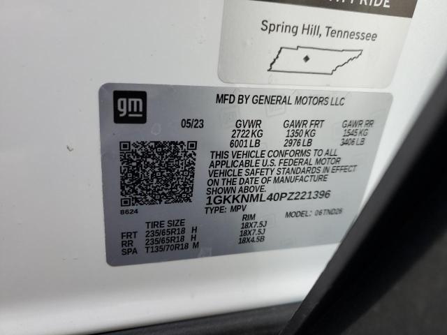 1GKKNML40PZ221396 GMC ACADIA SLT