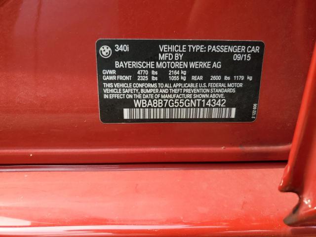WBA8B7G55GNT14342 BMW 340 XI