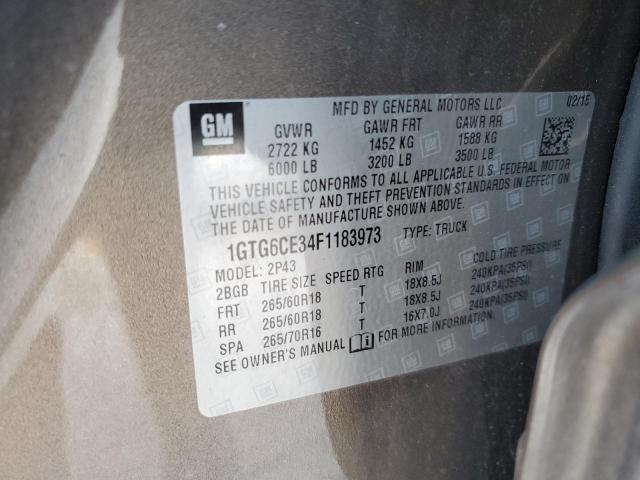 1GTG6CE34F1183973 GMC CANYON SLT