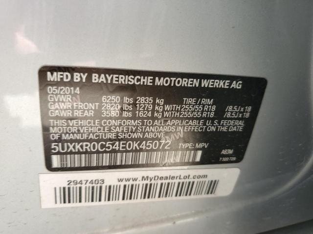 5UXKR0C54E0K45072 BMW X5 Xdrive35i
