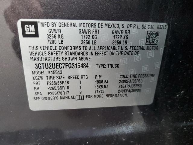 3GTU2UEC7FG315484 GMC Sierra K1500 Sle