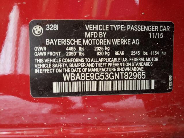 WBA8E9G53GNT82965 BMW 328 I Sulev