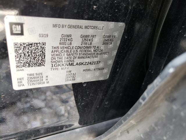 1GKKNMLA6KZ242137 GMC Acadia Slt-1