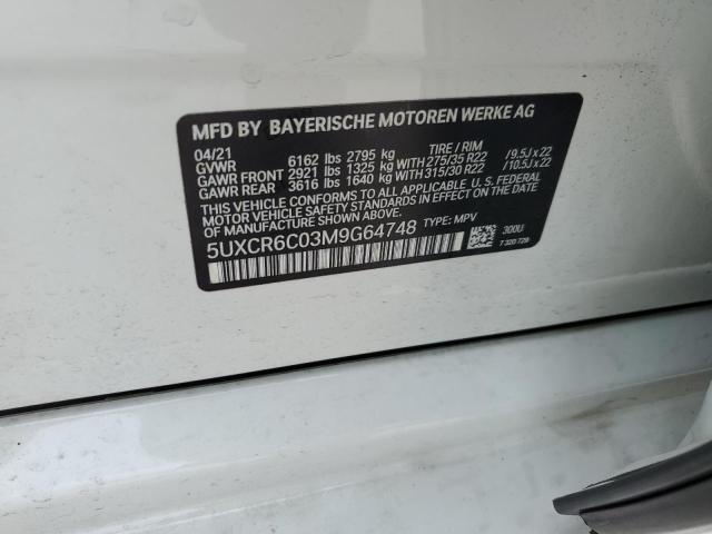 5UXCR6C03M9G64748 BMW X5 Xdrive40i