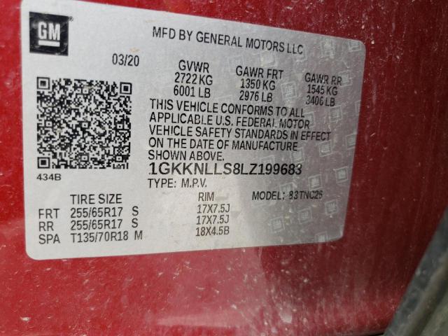 1GKKNLLS8LZ199683 GMC Acadia At4