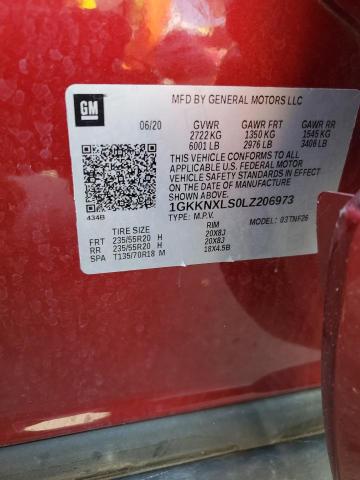 1GKKNXLS0LZ206973 GMC Acadia Denali