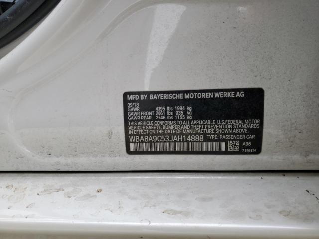 WBA8A9C53JAH14888 BMW 320 I
