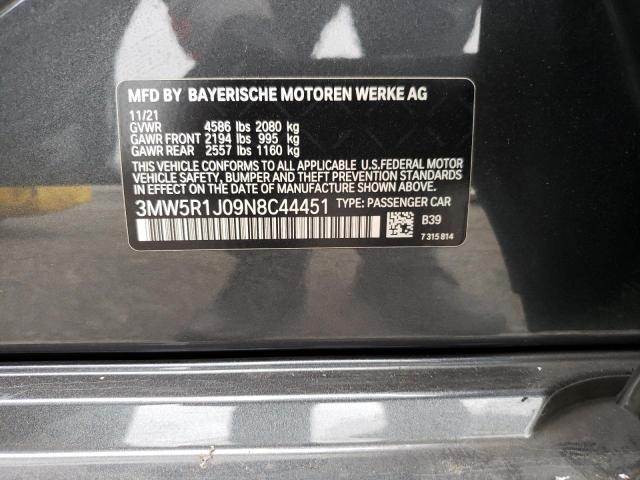 3MW5R1J09N8C44451 BMW 330I