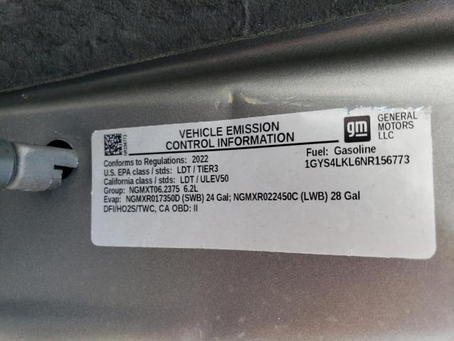 1GYS4LKL6NR156773 Cadillac Escalade Esv Premium Luxury
