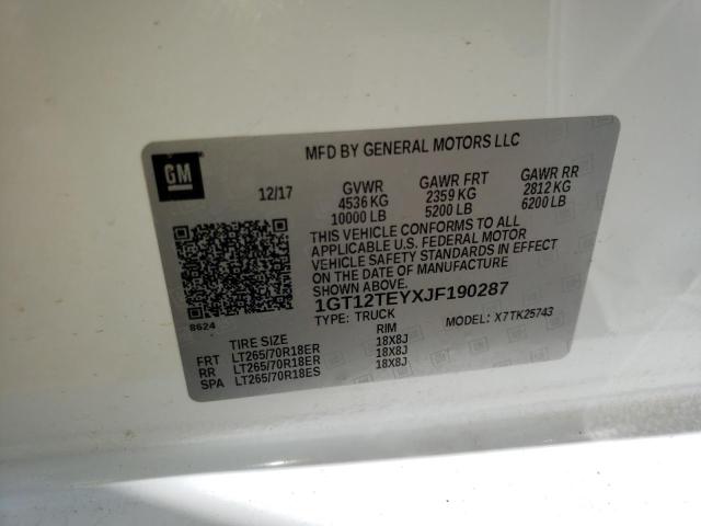 1GT12TEYXJF190287 GMC Sierra K2500 Slt