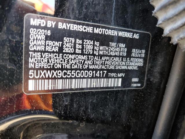 5UXWX9C55G0D91417 BMW X3 Xdrive28i