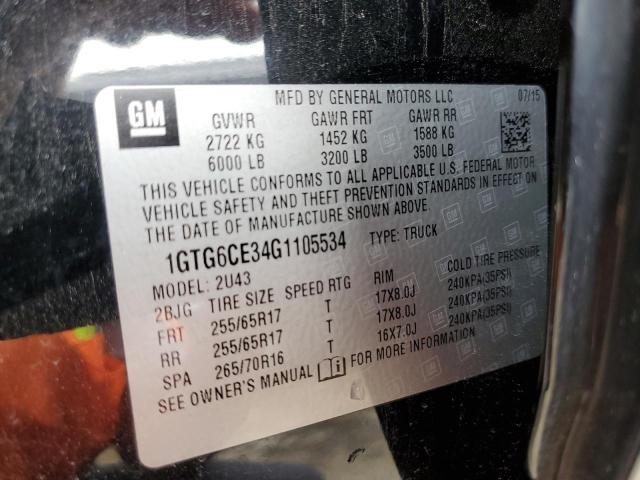 1GTG6CE34G1105534 GMC CANYON SLE