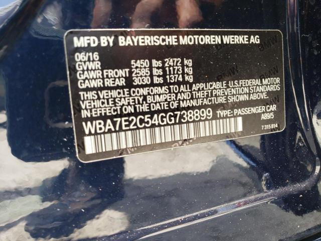 WBA7E2C54GG738899 BMW 740 I