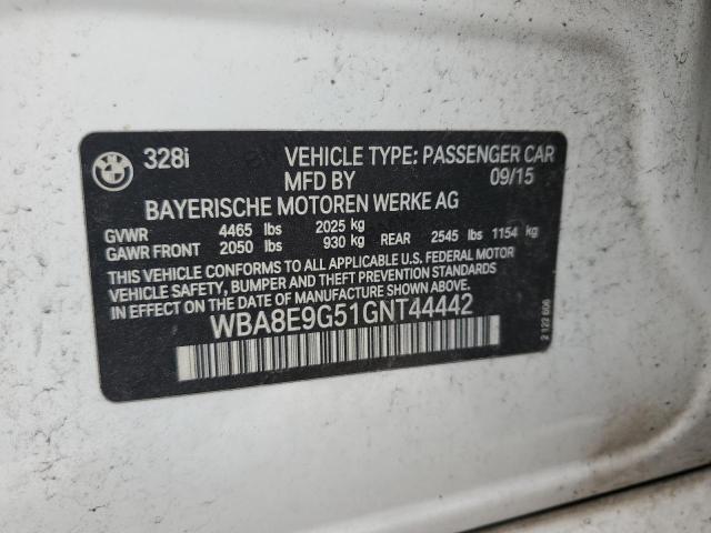 WBA8E9G51GNT44442 BMW 328 I Sulev