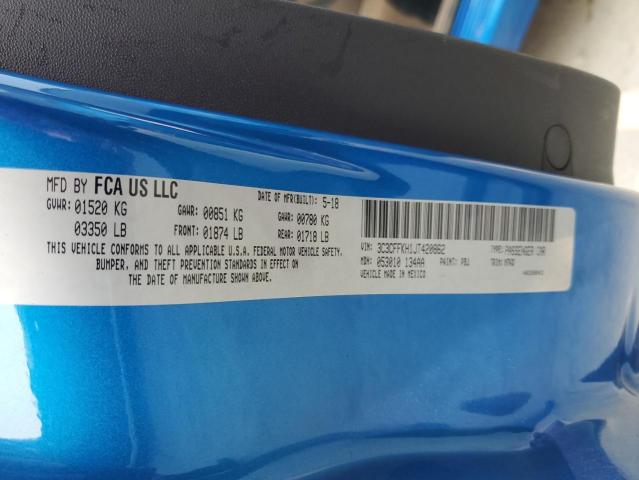 3C3CFFKH1JT420862 Fiat 500 POP