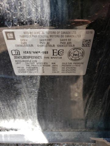 2GKFLSE38F6290475 GMC Terrain Slt