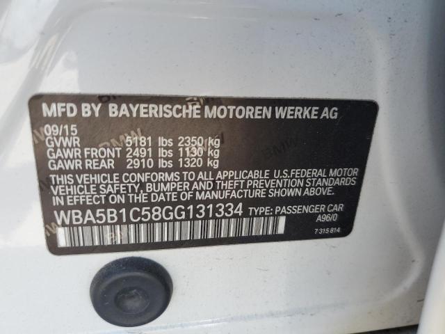 WBA5B1C58GG131334 BMW 535 I