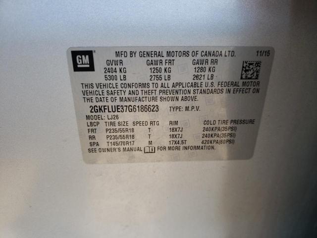 2GKFLUE37G6186623 GMC Terrain Slt