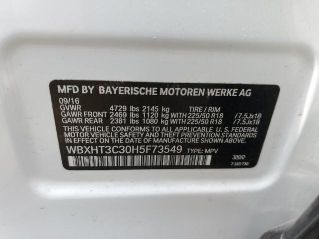 WBXHT3C30H5F73549 BMW X1 Xdrive28i
