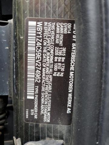 WBY1Z4C59EV274962 BMW I3 REX