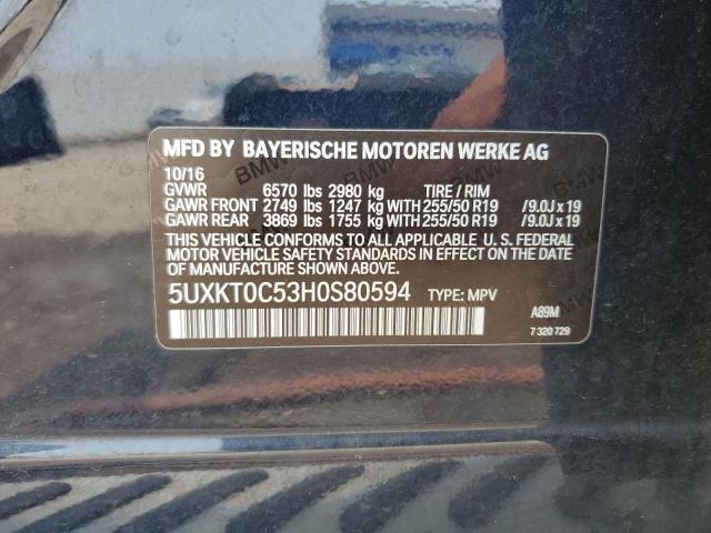 5UXKT0C53H0S80594 BMW X5 Xdr40e