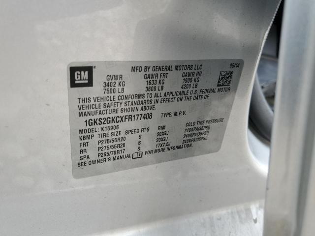 1GKS2GKCXFR177408 GMC Yukon Xl K1500 Sle