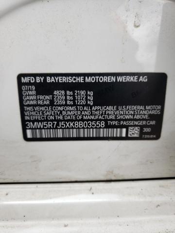 3MW5R7J5XK8B03558 BMW 330XI
