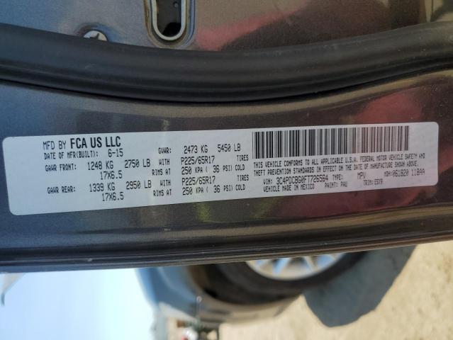 3C4PDCBG0FT726564 Dodge Journey Sxt